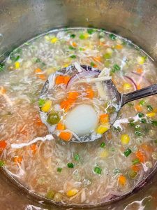 Cách nấu súp cua trứng bắc thảo